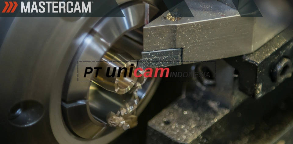 Mastercam Lathe - Unicam Indonesia menyediakan lisensi Mastercam original, technical support, training resmi, Post Processor.