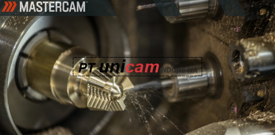G-Code Generator CNC dari Unicam Indonesia menggunakan Mastercam untuk menghasilkan NC program sesuai mesin dan controller.